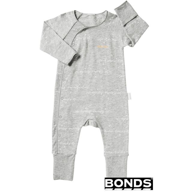 Bonds Grey Baby Cozysuit 