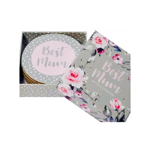 Best Mum Coaster Gift Set