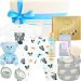 New Mother & Baby Boy Organic Gift Box - Thoughtfully curated with adorable, practical essentials for babies