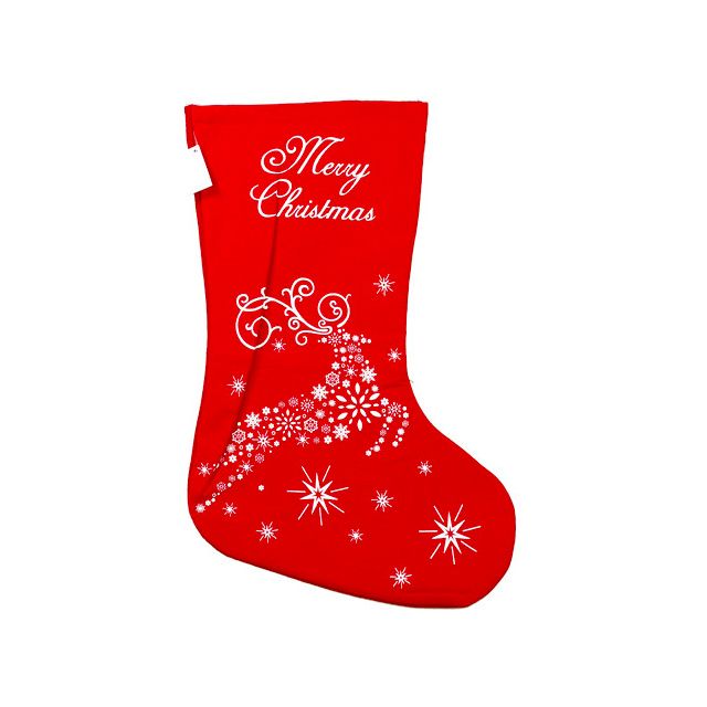 Red Starry Night Christmas Stocking